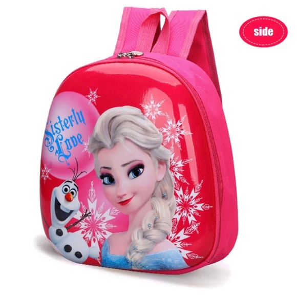 Disney Cartoon Backpack Frozen Kids Cute Hard Shell Waterproof High Capacity - Picture 3 of 6